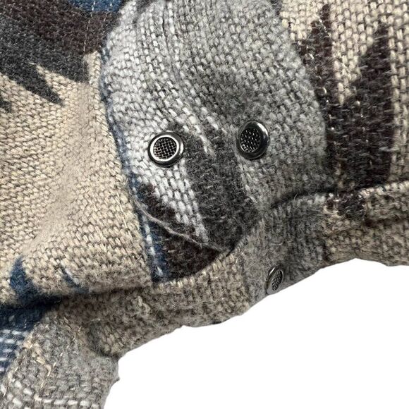 Jachs New York Men's Aztec Pattern Shirt Jacket Shacket Fleece Lined Pockets XL - Picture 10 of 11